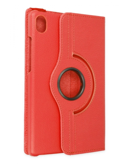 Newface Lenovo Tab M8 Kılıf 360 Tablet Deri Kılıf - Kırmızı