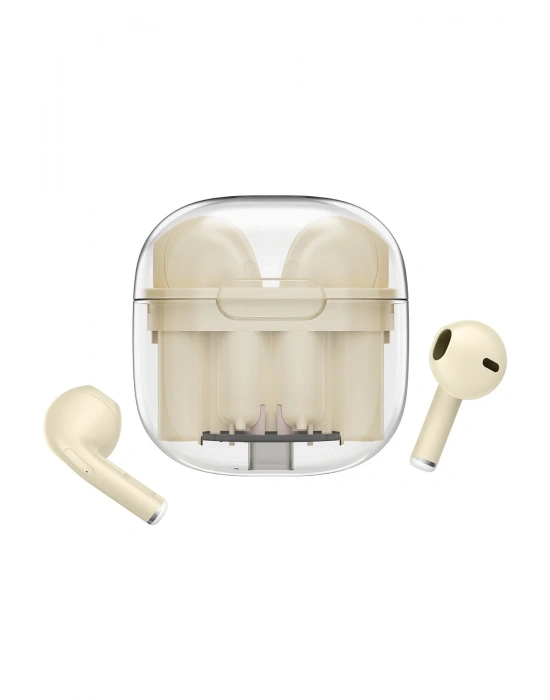 Newface LS-09 Bluetooth 5.3 TWS Kablosuz Airpods Kulaklık - Krem