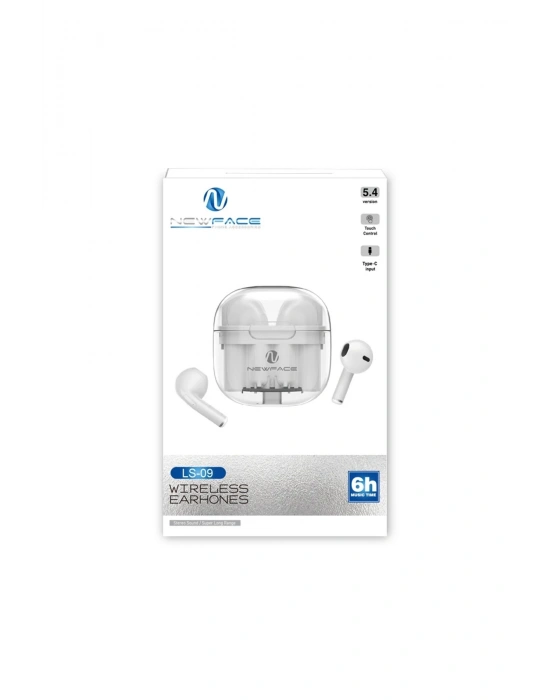 Newface LS-09 Bluetooth 5.3 TWS Kablosuz Airpods Kulaklık - Pembe