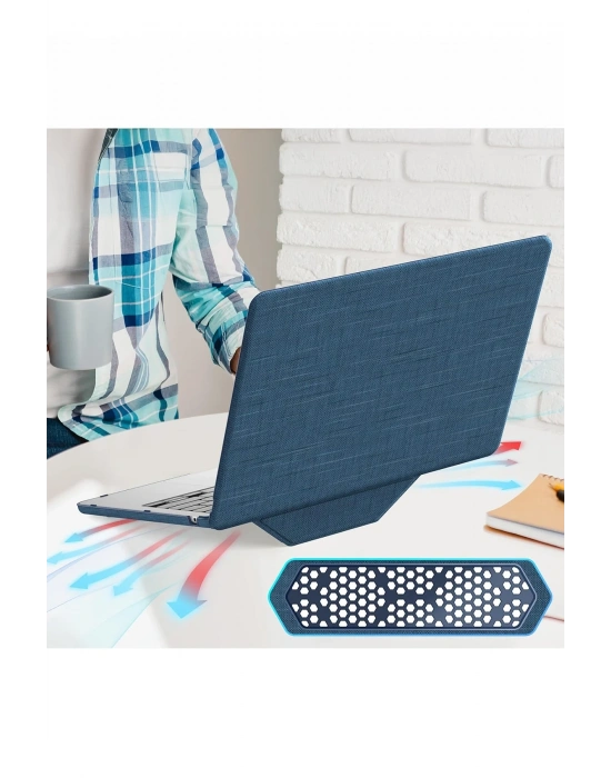 Newface Macbook Air 13.6 Macbook Kumaş Kapak - Lacivert