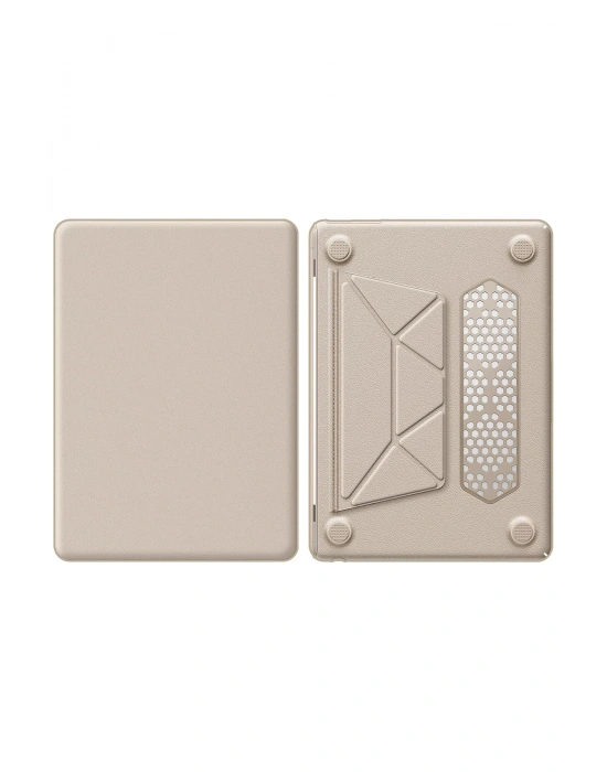 Newface Macbook Air 15 2024 Macbook Deri Kapak - Gold