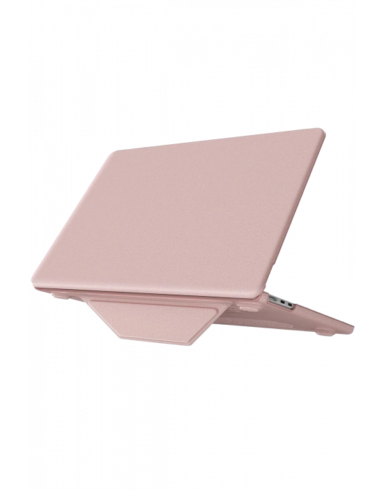 Newface Macbook Air 15 2024 Macbook Deri Kapak - Pembe