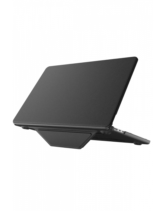 Newface Macbook Air 15 2024 Macbook Deri Kapak - Siyah