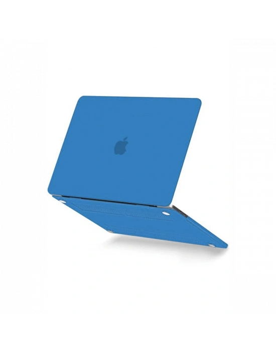 Newface Macbook Pro 13 2020 Macbook Buzlu Kapak - Mavi