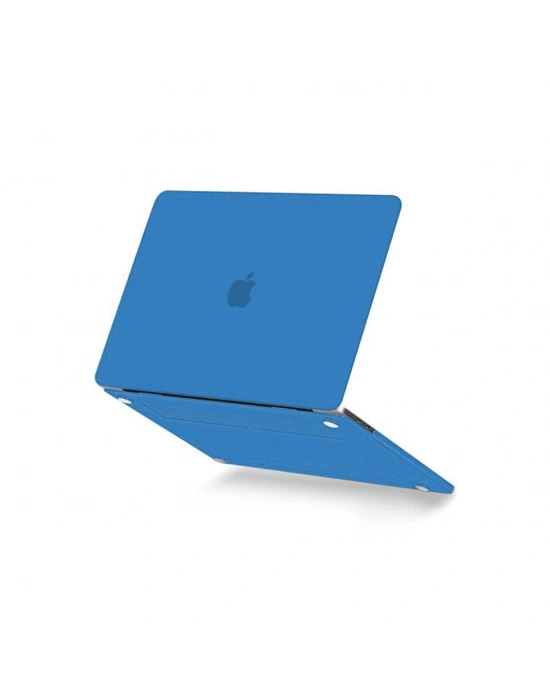 Newface Macbook Pro 13 2020 Macbook Buzlu Kapak - Mavi