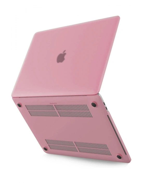 Newface Macbook Pro 13 2020 Macbook Buzlu Kapak - Pembe