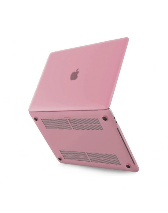 Newface Macbook Pro 13 2020 Macbook Buzlu Kapak - Pembe