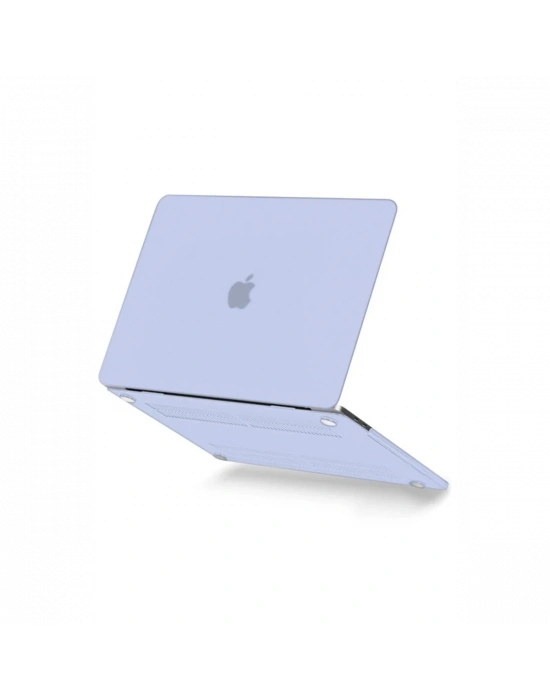 Newface Macbook Pro 13 2021 Macbook Buzlu Kapak - Lila