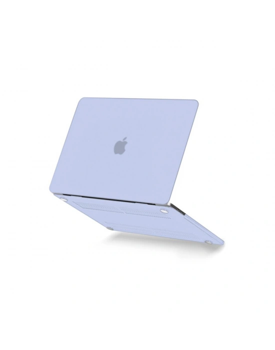 Newface Macbook Pro 13 2021 Macbook Buzlu Kapak - Lila