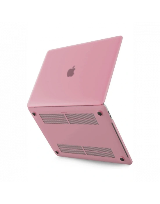 Newface Macbook Pro 13 2021 Macbook Buzlu Kapak - Pembe