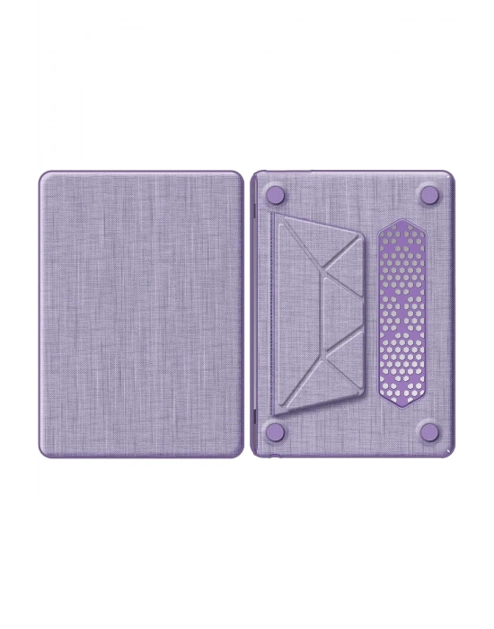 Newface Macbook Pro 16 2021 Macbook Kumaş Kapak - Mor