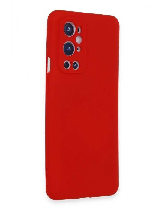 Newface One Plus 9 Pro Kılıf Nano içi Kadife Silikon - Kırmızı