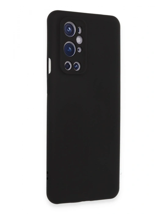 Newface One Plus 9 Pro Kılıf Nano içi Kadife Silikon - Siyah