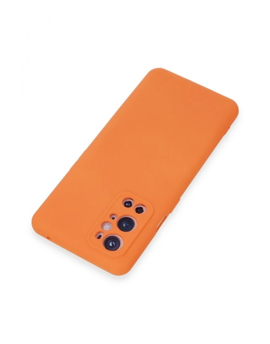 Newface One Plus 9 Pro Kılıf Nano içi Kadife Silikon - Turuncu