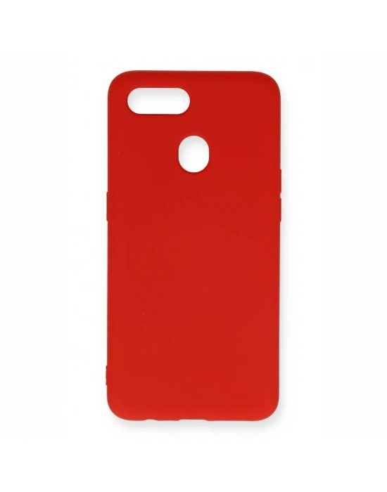Newface Oppo A12 Kılıf Nano içi Kadife Silikon - Kırmızı