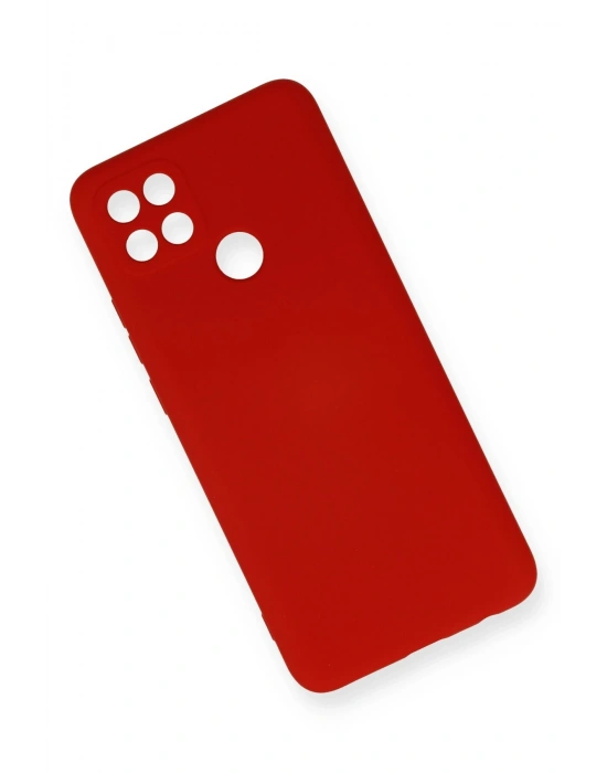 Newface Oppo A15 Kılıf Nano içi Kadife Silikon - Kırmızı