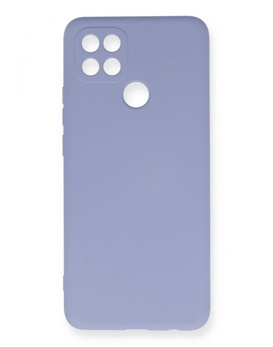 Newface Oppo A15 Kılıf Nano içi Kadife Silikon - Lila