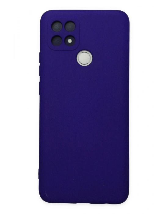 Newface Oppo A15 Kılıf Nano içi Kadife Silikon - Mor