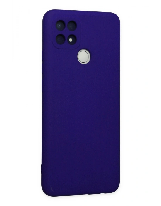 Newface Oppo A15 Kılıf Nano içi Kadife Silikon - Mor