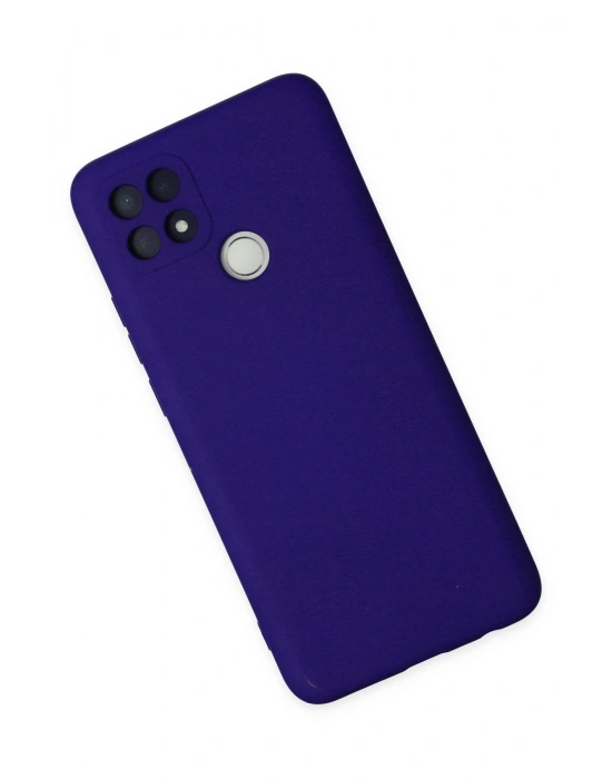 Newface Oppo A15 Kılıf Nano içi Kadife Silikon - Mor