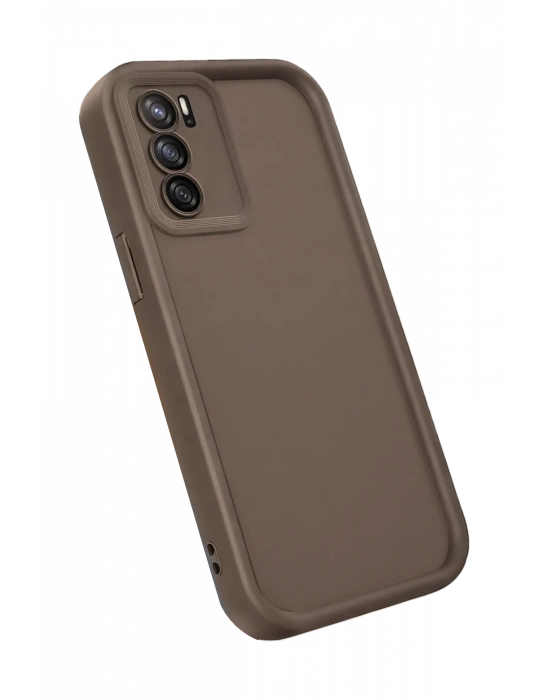 Newface Oppo A16 Kılıf Viera Silikon - Kahverengi