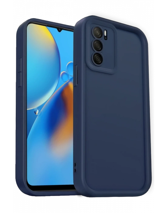 Newface Oppo A16 Kılıf Viera Silikon - Lacivert