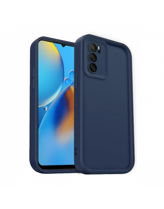 Newface Oppo A16 Kılıf Viera Silikon - Lacivert