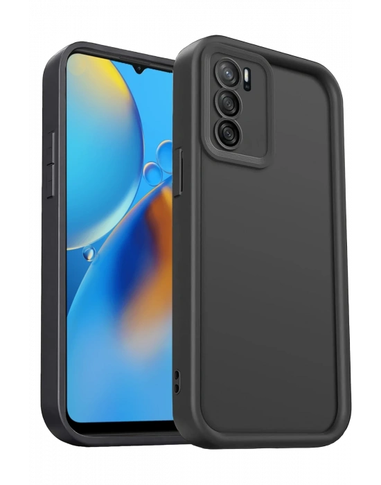 Newface Oppo A16 Kılıf Viera Silikon - Siyah