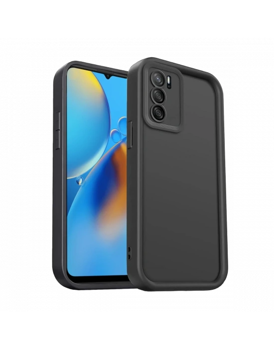Newface Oppo A16 Kılıf Viera Silikon - Siyah
