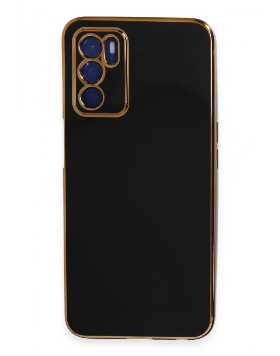 Newface Oppo A16 Kılıf Volet Silikon - Siyah