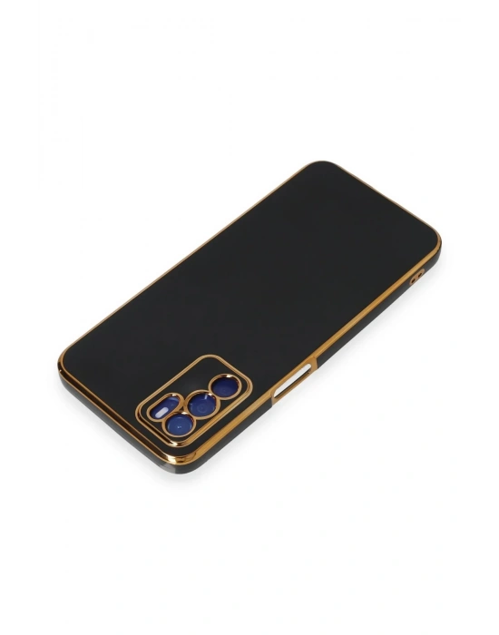 Newface Oppo A16 Kılıf Volet Silikon - Siyah