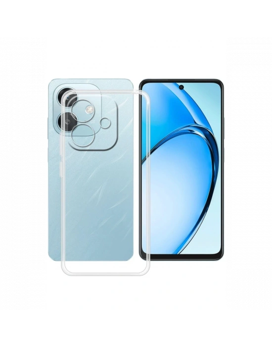 Newface Oppo A3 Kılıf Lüx Şeffaf Silikon