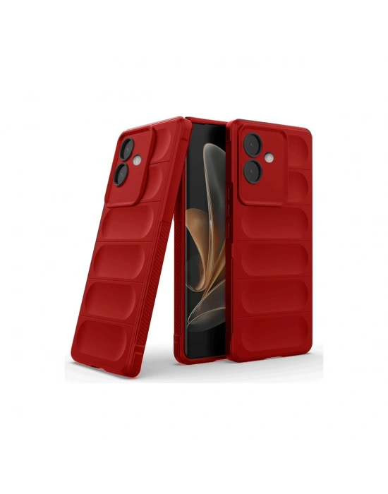 Newface Oppo A3 Kılıf Optimum Silikon - Kırmızı