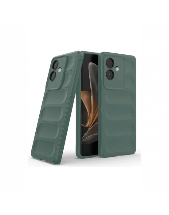 Newface Oppo A3 Kılıf Optimum Silikon - Koyu Yeşil