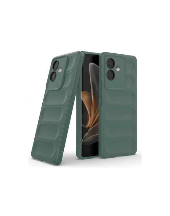 Newface Oppo A3 Kılıf Optimum Silikon - Koyu Yeşil