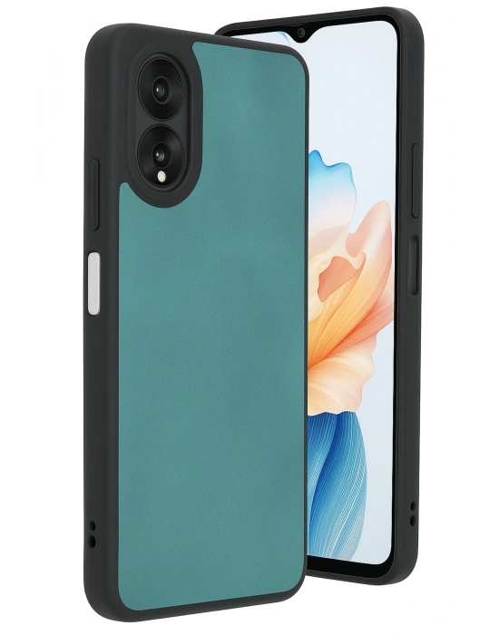 Newface Oppo A38 Kılıf Aras Deri Kapak - Açık Yeşil