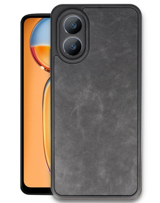 Newface Oppo A38 Kılıf Aras Deri Kapak - Siyah