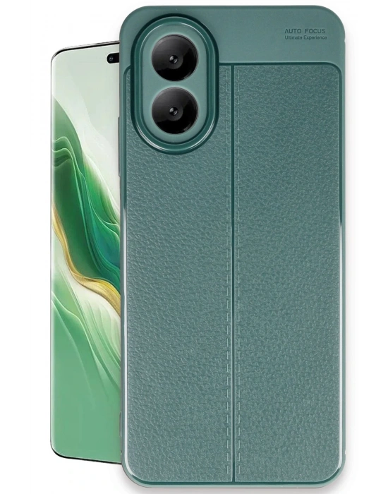 Newface Oppo A38 Kılıf Auto Focus Kapak - Koyu Yeşil