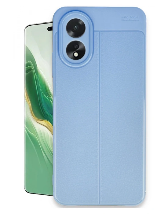 Newface Oppo A38 Kılıf Auto Focus Kapak - Mavi