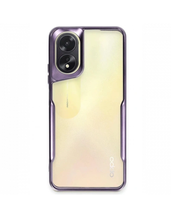 Newface Oppo A38 Kılıf Boyi Silikon Kapak - Derin Mor