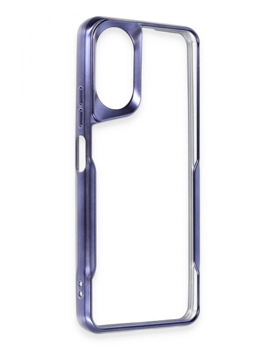 Newface Oppo A38 Kılıf Boyi Silikon Kapak - Lacivert