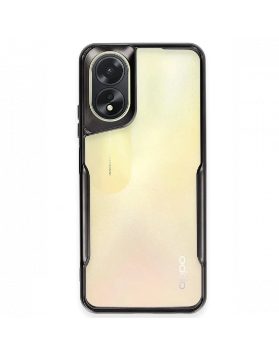 Newface Oppo A38 Kılıf Boyi Silikon Kapak - Siyah