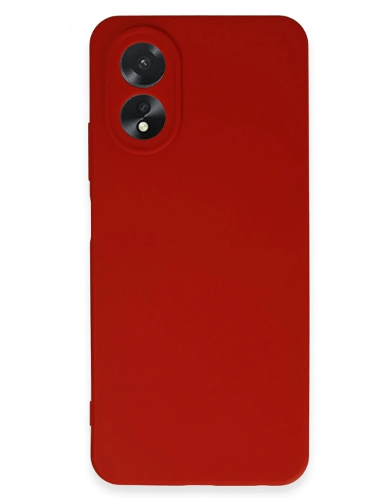 Newface Oppo A38 Kılıf First Silikon - Kırmızı