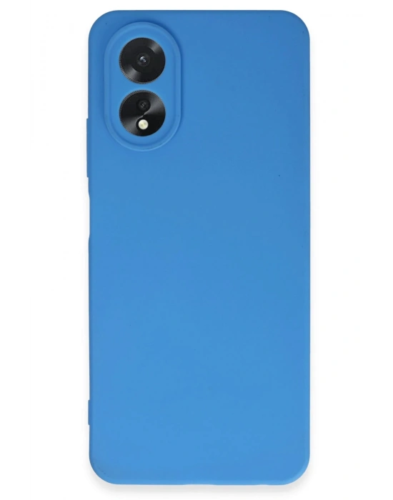 Newface Oppo A38 Kılıf First Silikon - Mavi