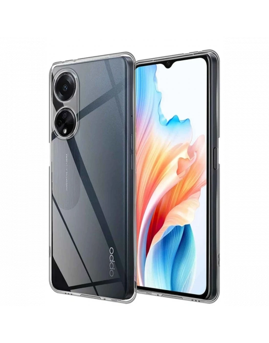 Newface Oppo A38 Kılıf Lüx Şeffaf Silikon