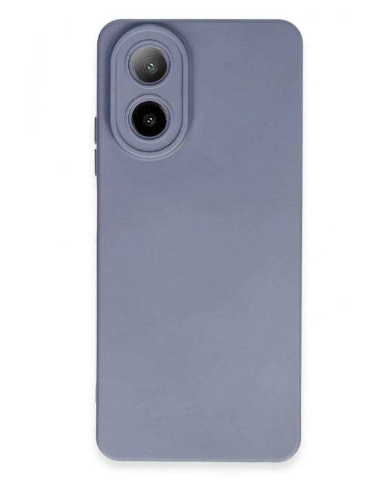 Newface Oppo A38 Kılıf Nano içi Kadife Silikon - Gri