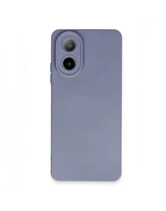 Newface Oppo A38 Kılıf Nano içi Kadife Silikon - Gri