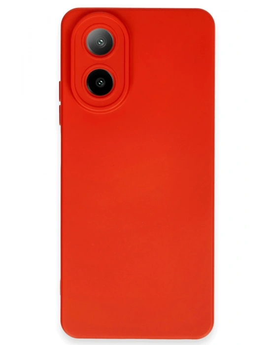 Newface Oppo A38 Kılıf Nano içi Kadife Silikon - Kırmızı