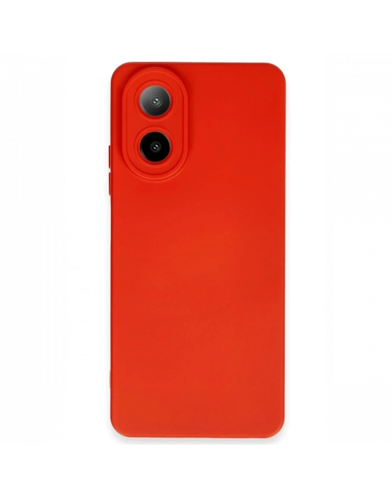 Newface Oppo A38 Kılıf Nano içi Kadife Silikon - Kırmızı