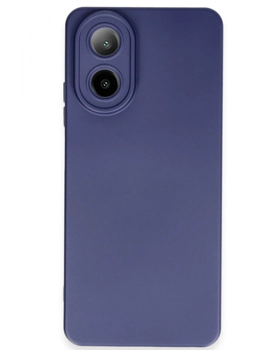 Newface Oppo A38 Kılıf Nano içi Kadife Silikon - Lacivert